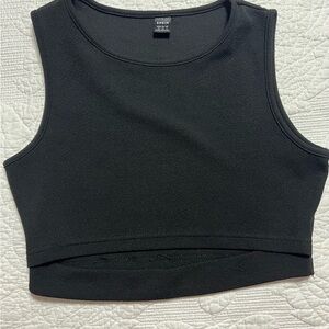 SHEIN Women  Black Sleeveless Crop Tank Top Size M #492